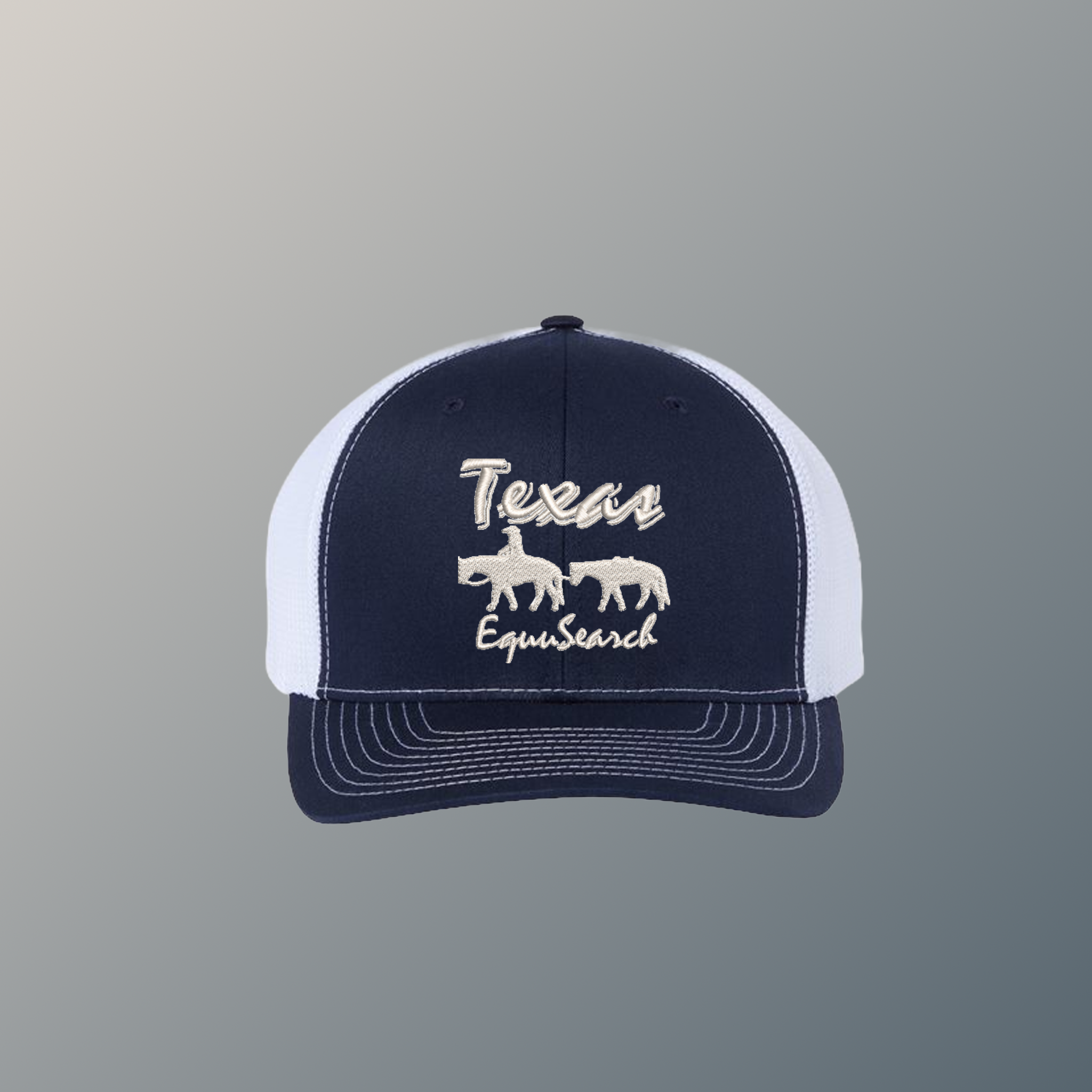 Navy White Trucker Hat