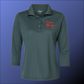 paragon 3/4 sleeve ladies polo carbon